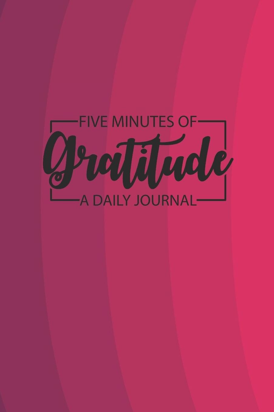 Daily Gratitude Journal 'Red Waves' - Five Minutes of Gratitude Diary - Happier Life Gratitude Notebook - Positivity Diary: Medium College-Ruled Journey Diary, 110 page, Lined, 6x9 (15.2 x 22.9 cm)