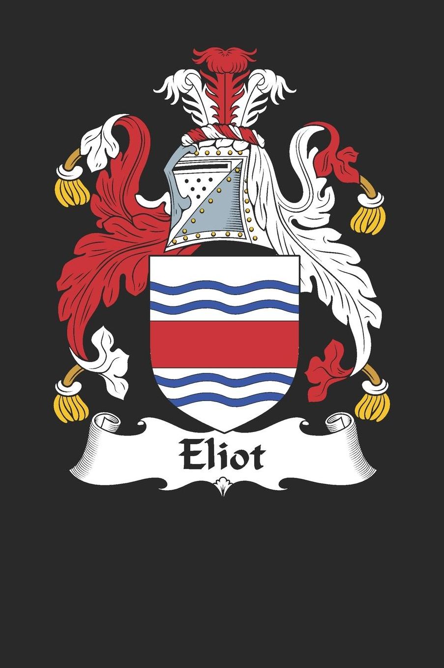 Eliot: Eliot Coat of Arms and Family Crest Notebook Journal (6 x 9 - 100 pages)