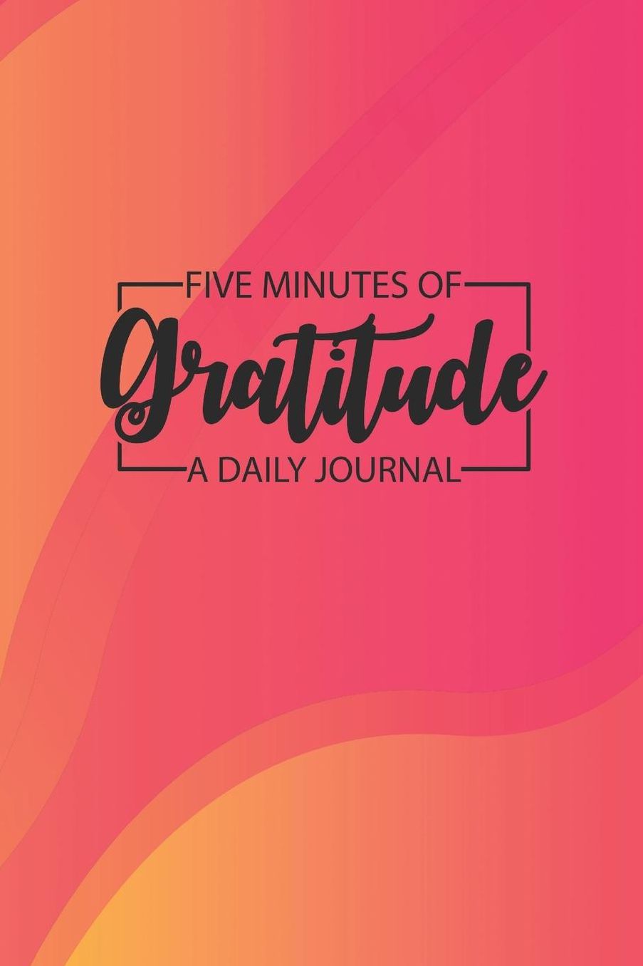 Daily Gratitude Journal 'Red Yellow' - Five Minutes of Gratitude Diary - Happier Life Gratitude Notebook - Positivity Diary: Medium College-Ruled Journey Diary, 110 page, Lined, 6x9 (15.2 x 22.9 cm)
