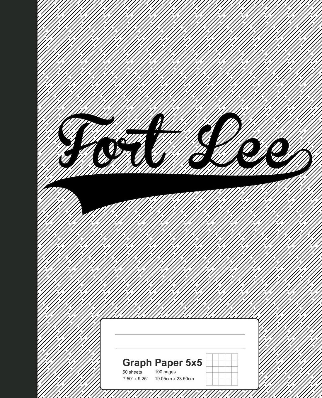Graph Paper 5x5: FORT LEE Notebook