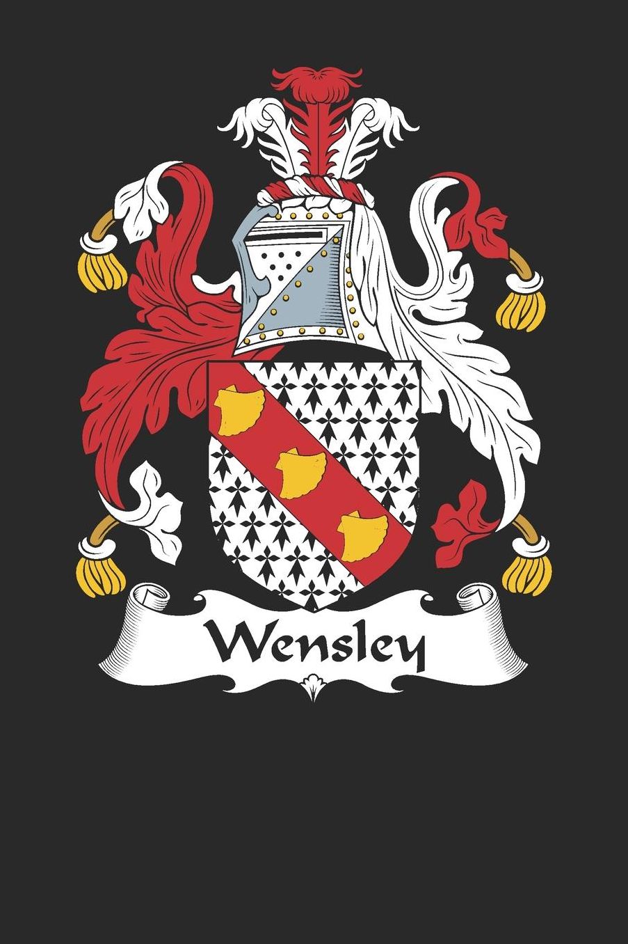 Wensley: Wensley Coat of Arms and Family Crest Notebook Journal (6 x 9 - 100 pages)