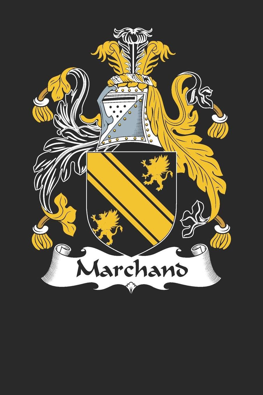 Marchand: Marchand Coat of Arms and Family Crest Notebook Journal (6 x 9 - 100 pages)