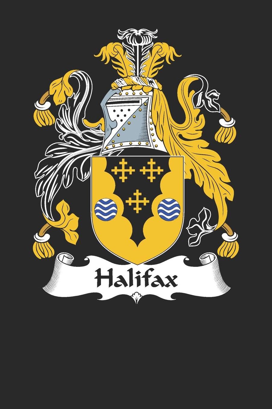 Halifax: Halifax Coat of Arms and Family Crest Notebook Journal (6 x 9 - 100 pages)