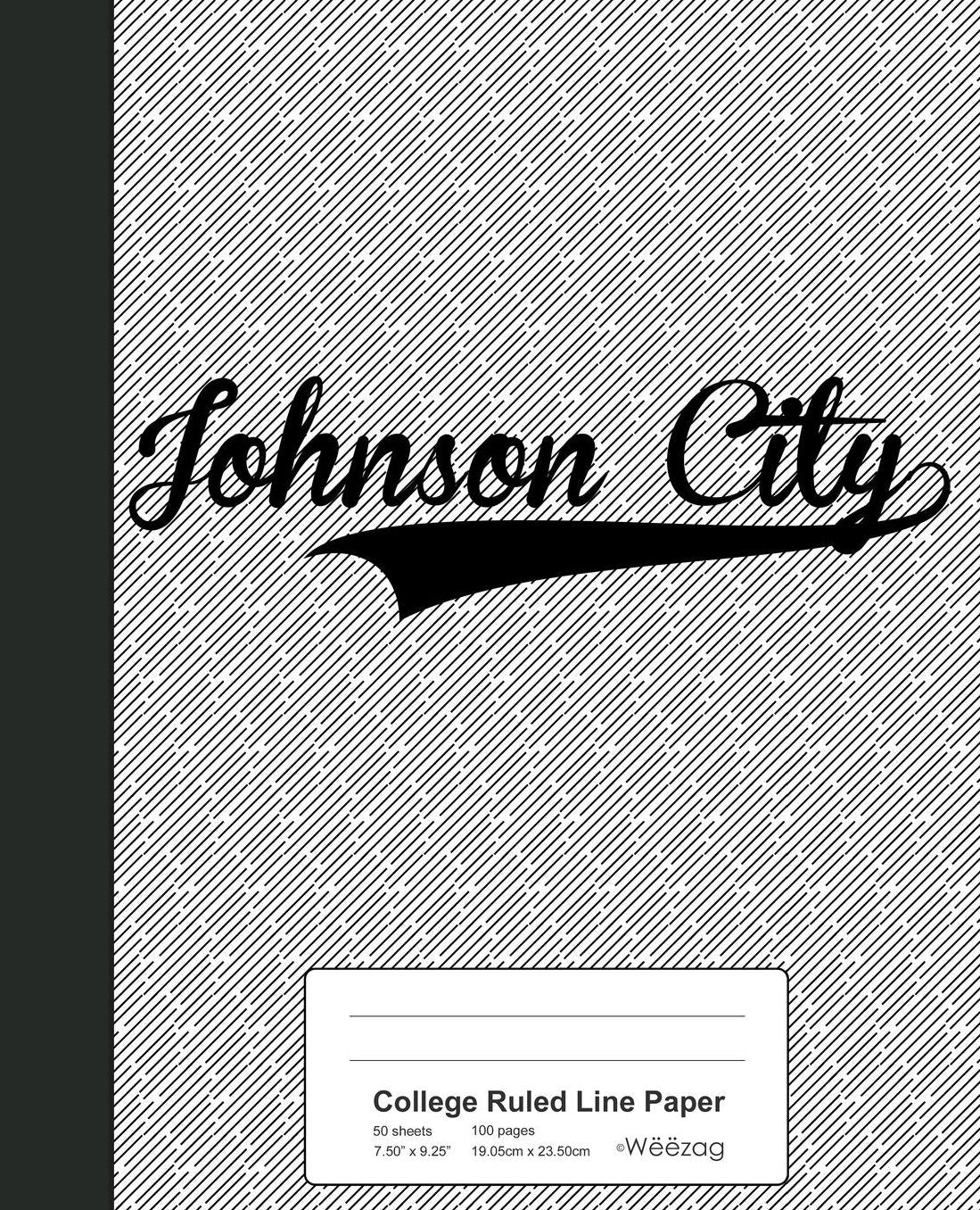 College Ruled Line Paper: JOHNSON CITY Notebook