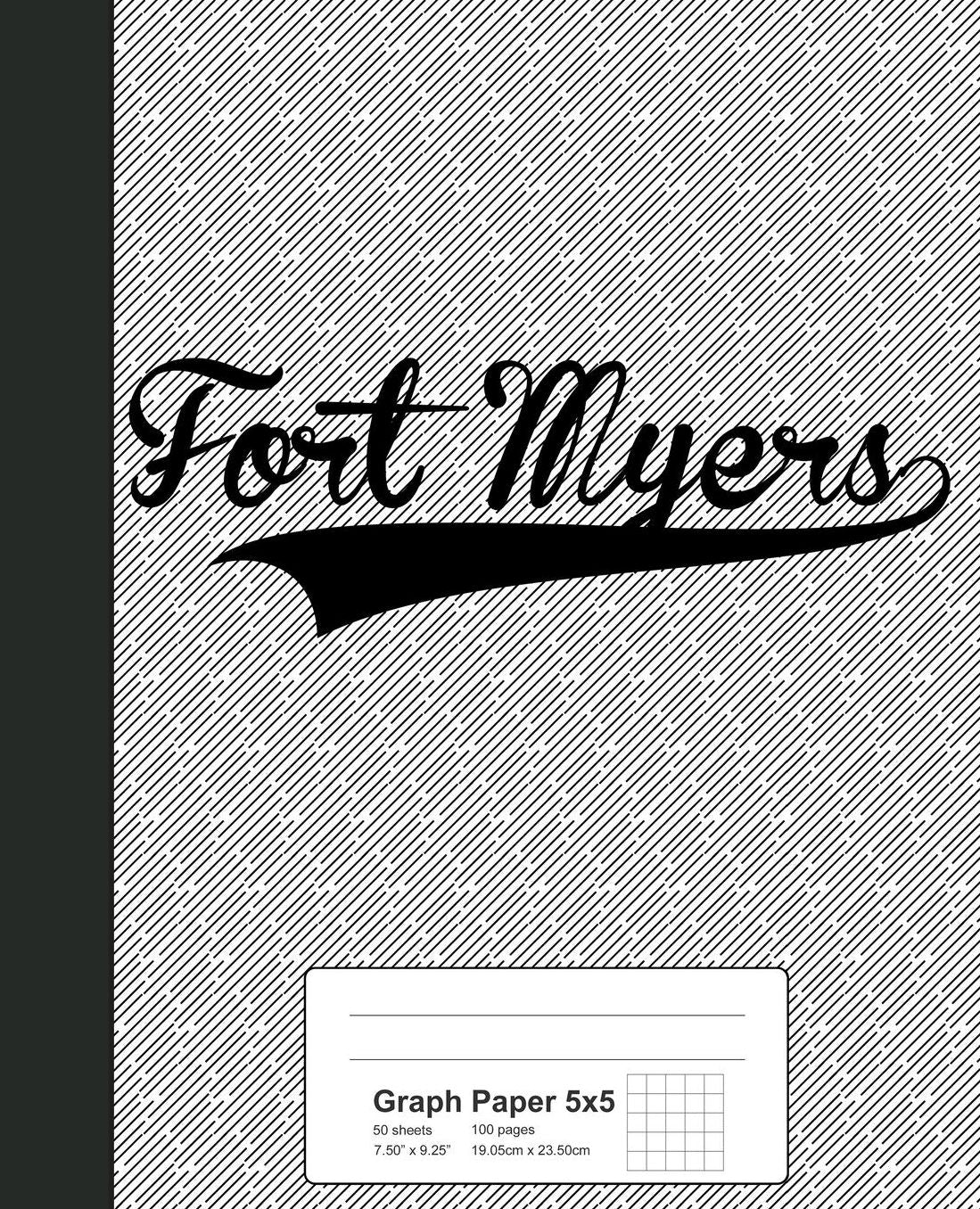 Graph Paper 5x5: FORT MYERS Notebook