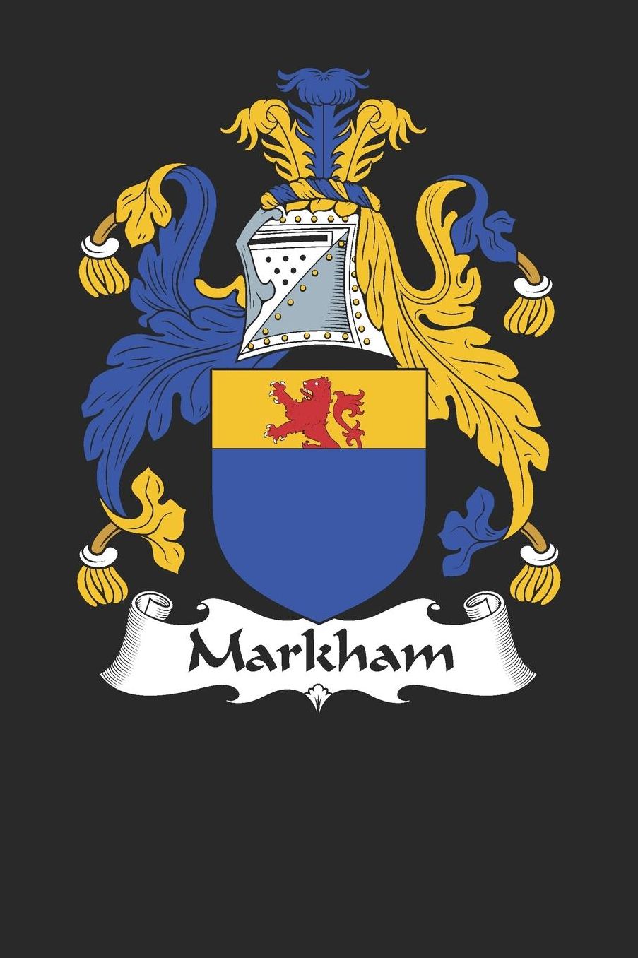 Markham: Markham Coat of Arms and Family Crest Notebook Journal (6 x 9 - 100 pages)
