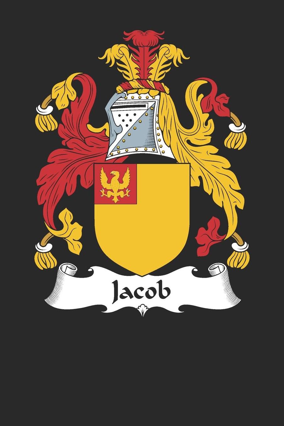 Jacob: Jacob Coat of Arms and Family Crest Notebook Journal (6 x 9 - 100 pages)