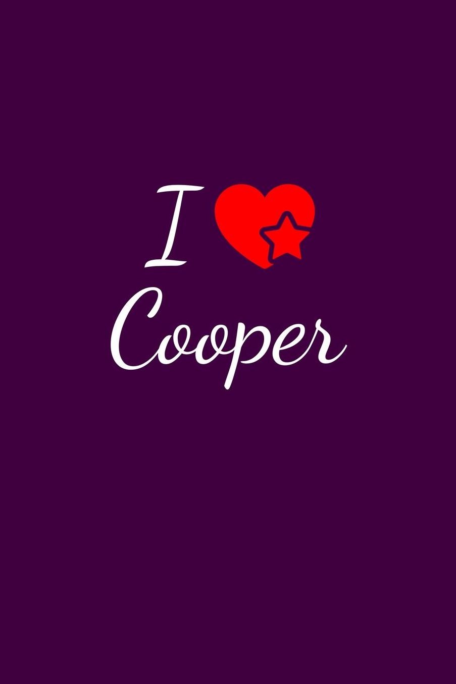 I love Cooper: Notebook / Journal / Diary - 6 x 9 inches (15,24 x 22,86 cm), 150 pages. For everyone who's in love with Cooper.