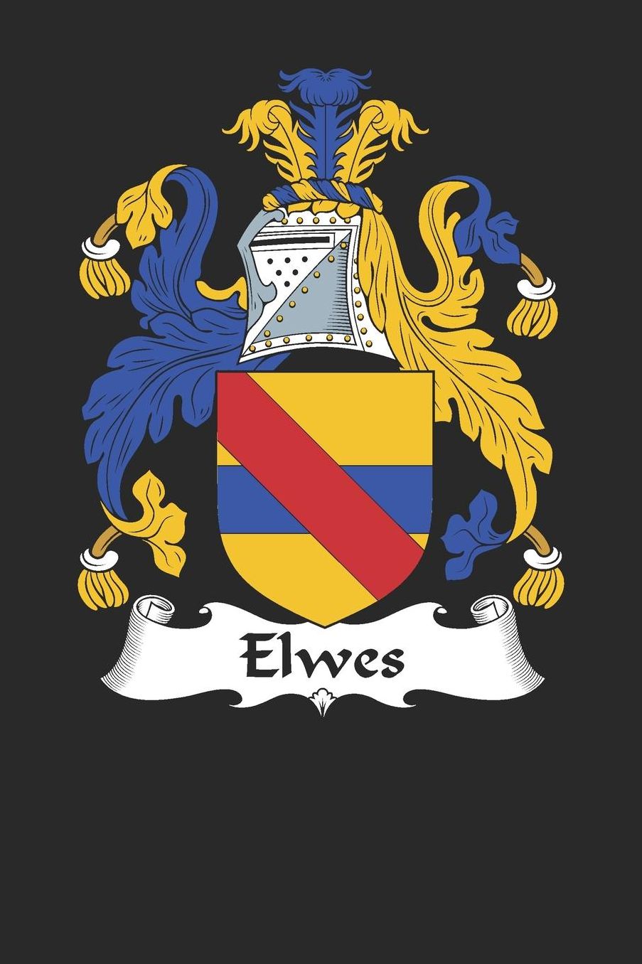 Elwes: Elwes Coat of Arms and Family Crest Notebook Journal (6 x 9 - 100 pages)