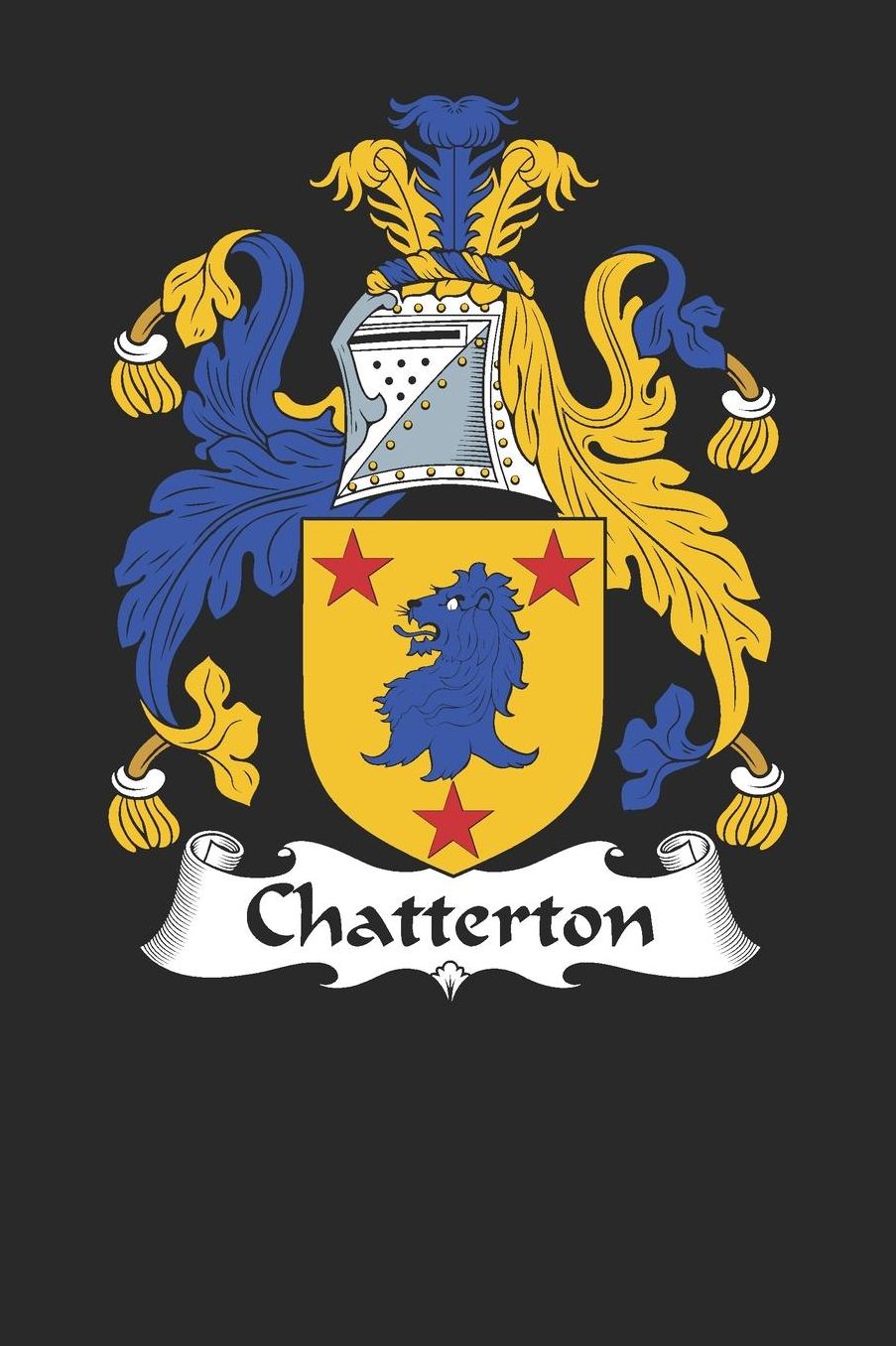 Chatterton: Chatterton Coat of Arms and Family Crest Notebook Journal (6 x 9 - 100 pages)