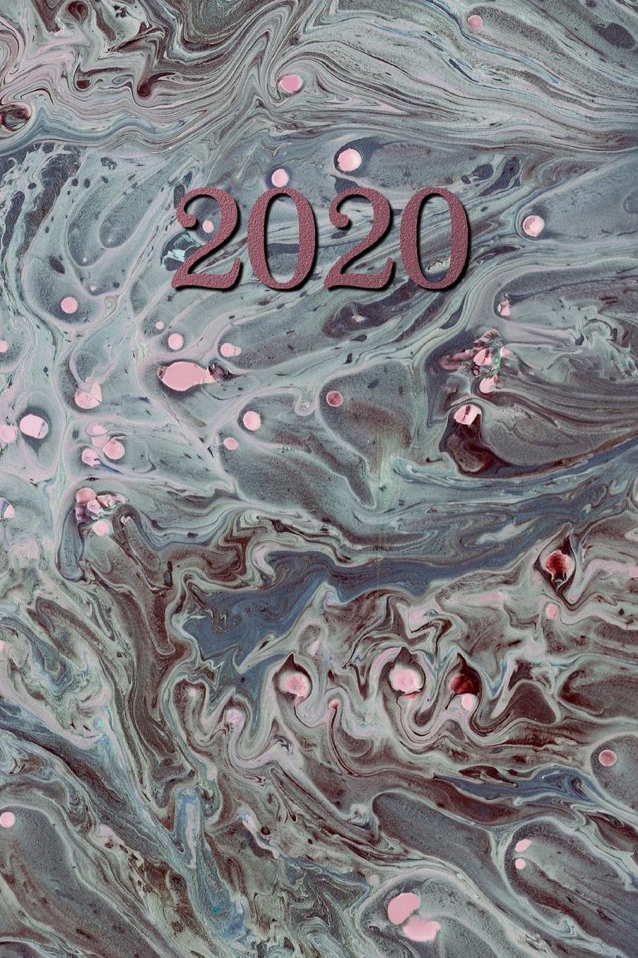 2020: Agenda - Planificateur Hebdomadaire et Mensuel - Agenda semainier 2020 - Calendrier des semaines 2020 - 20 pages Adresses - 12 pages relevï¿½ de temps - Gris Marbrï¿½