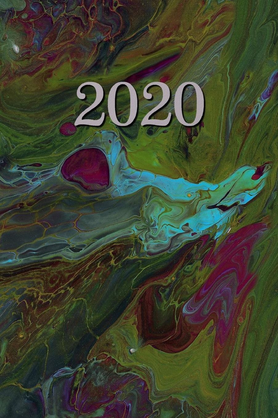 2020: Agenda - Planificateur Hebdomadaire et Mensuel - Agenda semainier 2020 - Calendrier des semaines 2020 - 20 pages Adresses - 12 pages relevï¿½ de temps - Vert Marbrï¿½