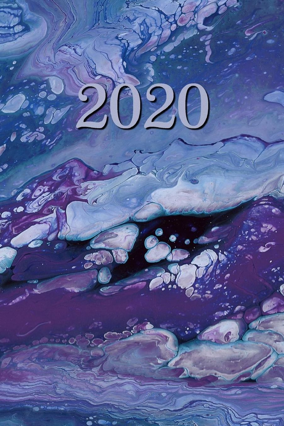 2020: Agenda - Planificateur Hebdomadaire et Mensuel - Agenda semainier 2020 - Calendrier des semaines 2020 - 20 pages Adresses - 12 pages relevï¿½ de temps - Bleu marbrï¿½