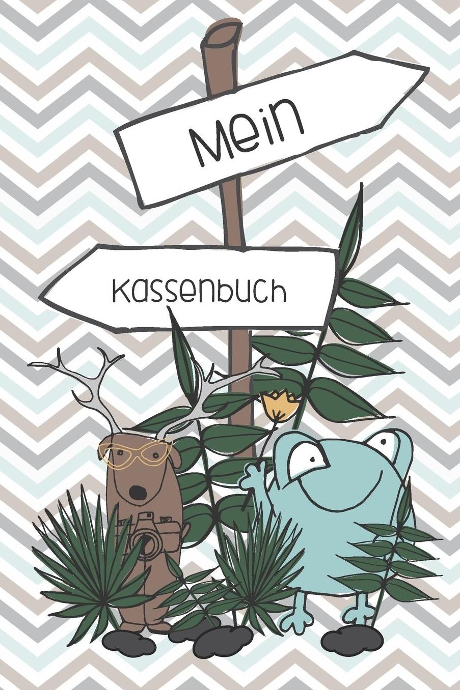 Mein Kassenbuch: einfaches Kassenbuch fï¿½r Kinder - Einnahmen Ausgaben ï¿½bersicht - Erlerne den Umgang mit Geld - Tiere grau - Geschenkbuch - 120 Seiten - ca. DIN A5