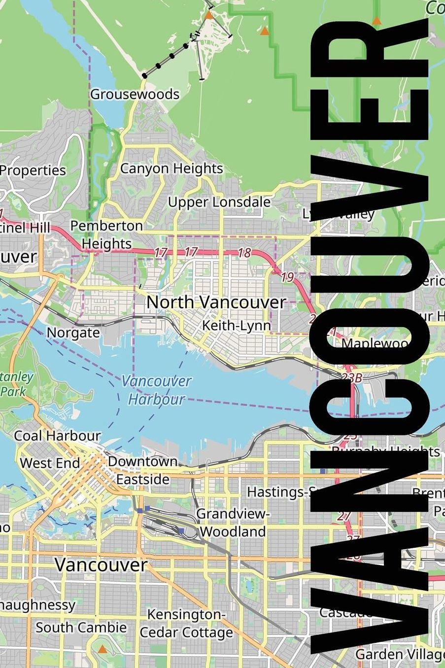 Vancouver: 6x9 blank lined journal
