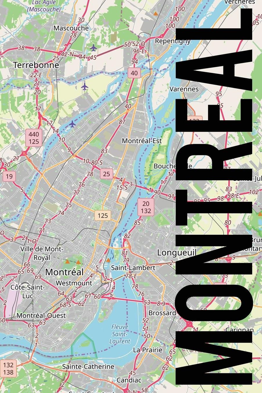 Montreal: 6x9 blank lined journal