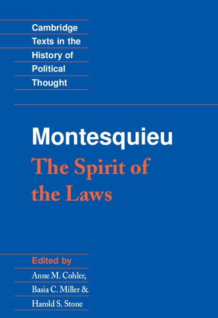 Montesquieu: The Spirit of the Laws