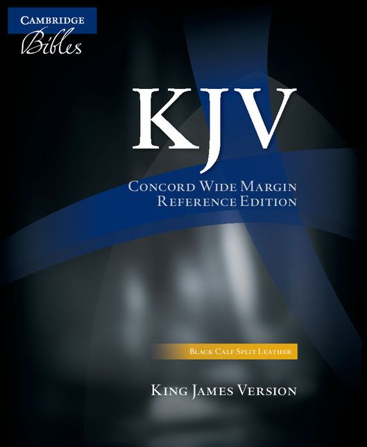 KJV Concord Wide Margin Reference Black Calf Split KJ763:XM