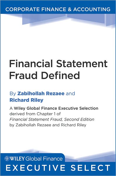 Financial Statement Fraud Defined