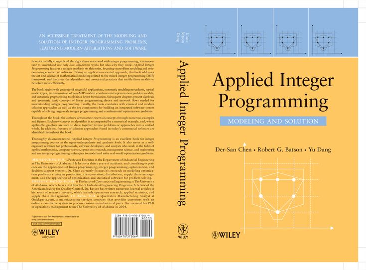 Applied Integer Programming: Modeling and Solution