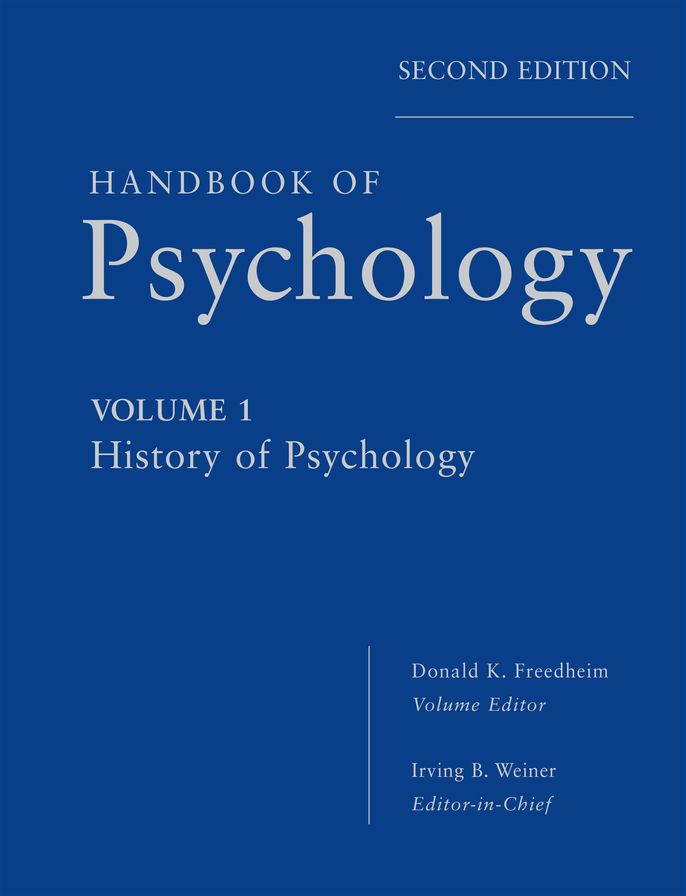 Handbook of Psychology, History of Psychology