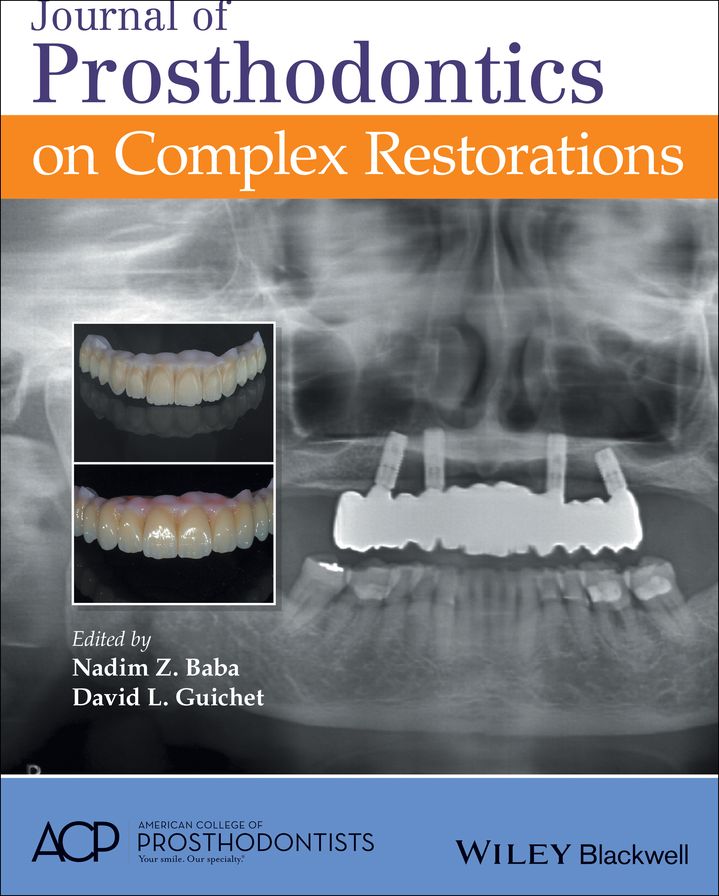 Journal of Prosthodontics on Complex Restorations