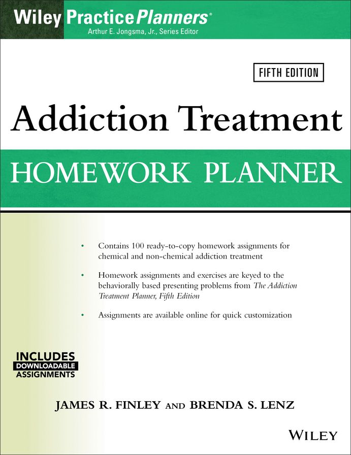 Addiction Treatment Homework Planner