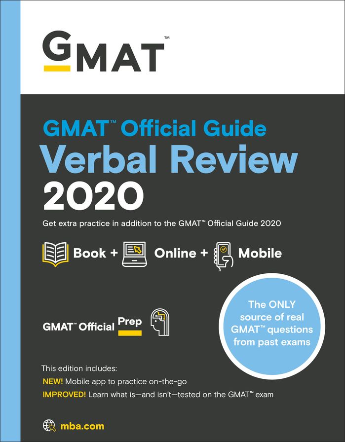 GMAT Official Guide 2020 Verbal Review: Book + Online