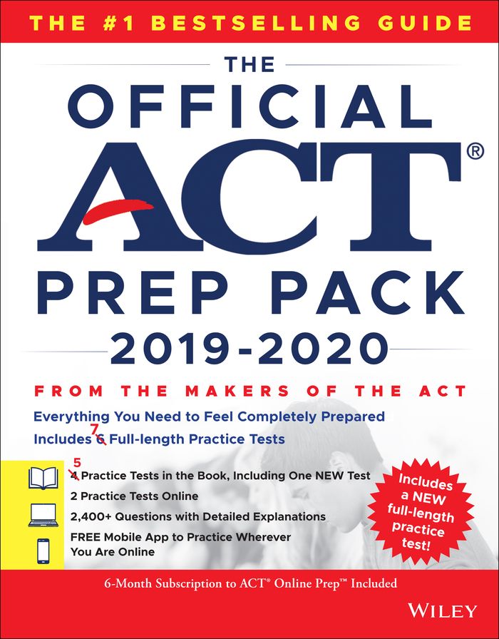 The Official ACT Prep Pack with 6 Full Practice Tests (4 in Official ACT Prep Guide + 2 Online)