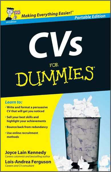 CVs For Dummies<sup>?</sup>, UK Edition