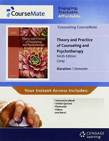 Coursemate Instant Access for Corey's Theory and Practice of Counseling and Psychotherapy