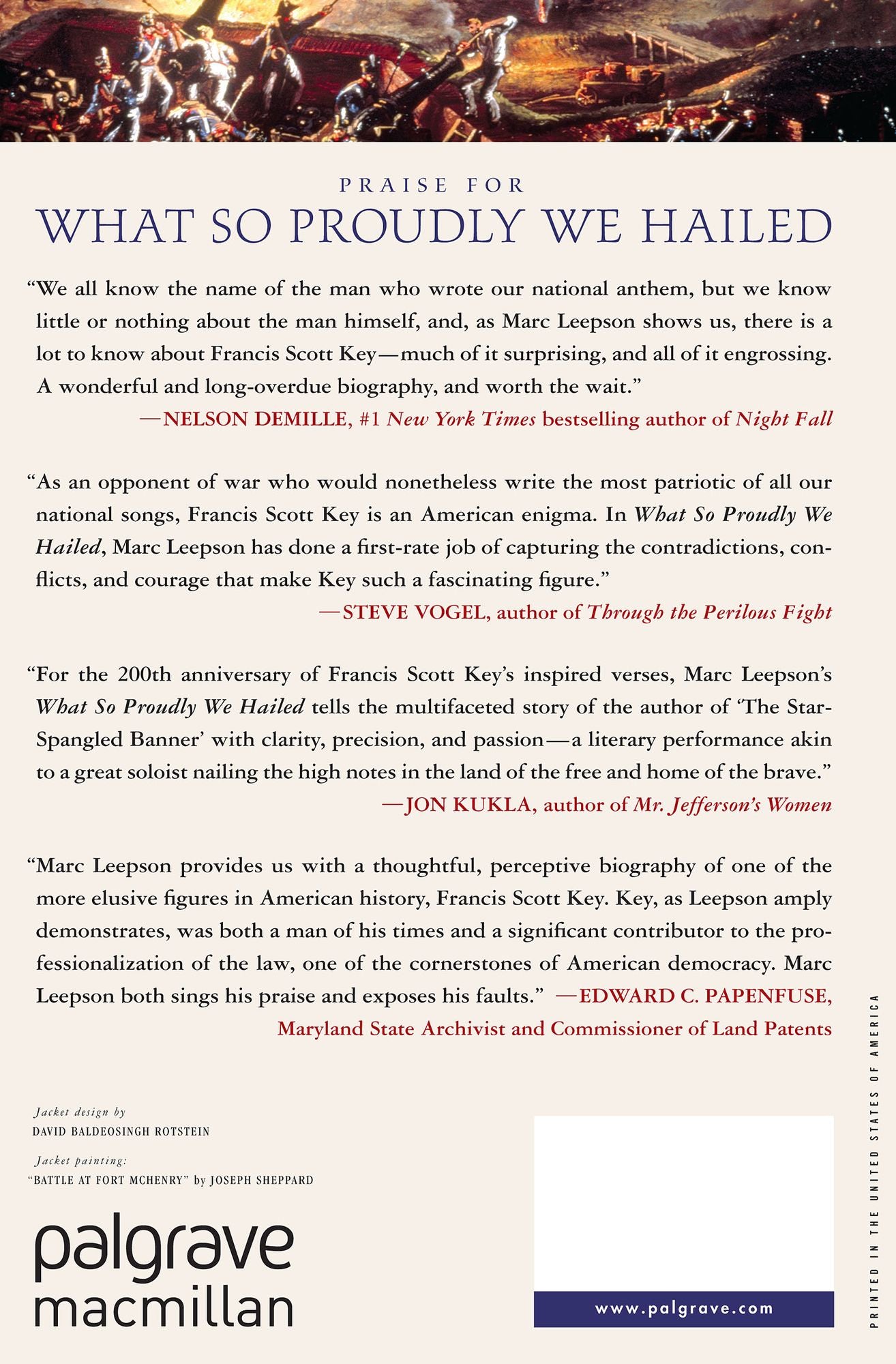What So Proudly We Hailed: Francis Scott Key, A Life