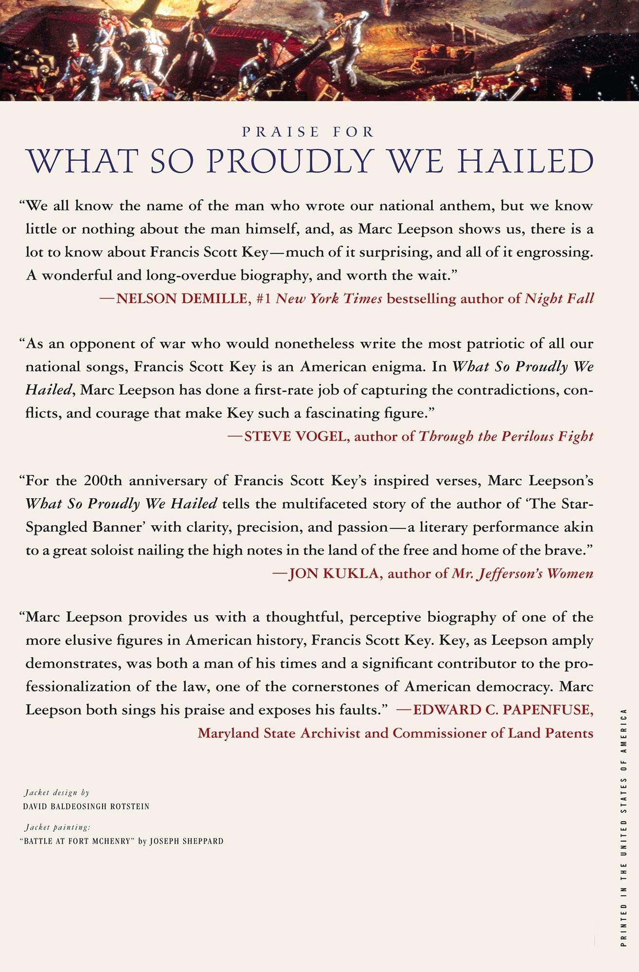 What So Proudly We Hailed: Francis Scott Key, A Life