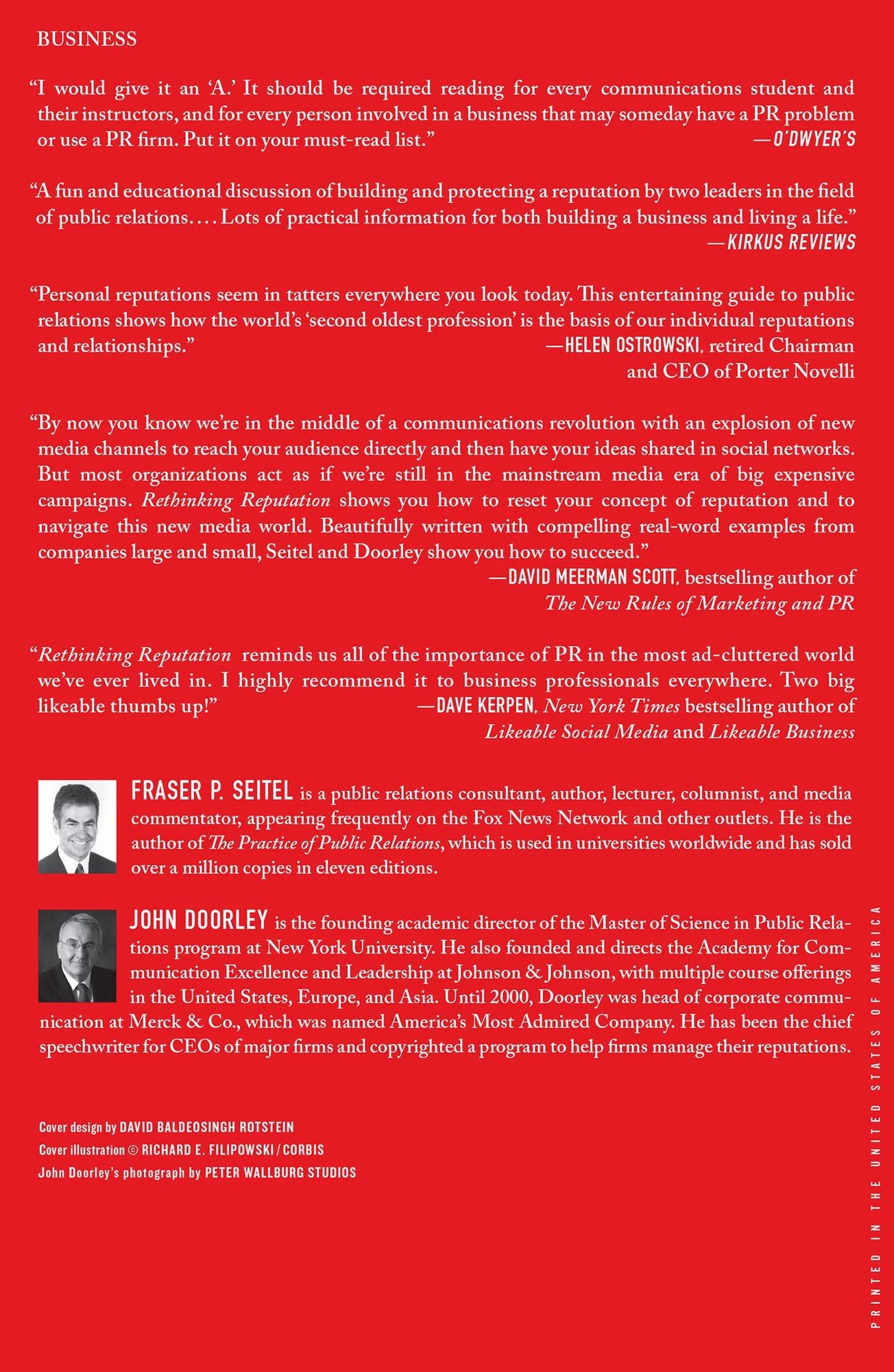 Rethinking Reputation: How PR Trumps Marketing and Advertising in the New Media World