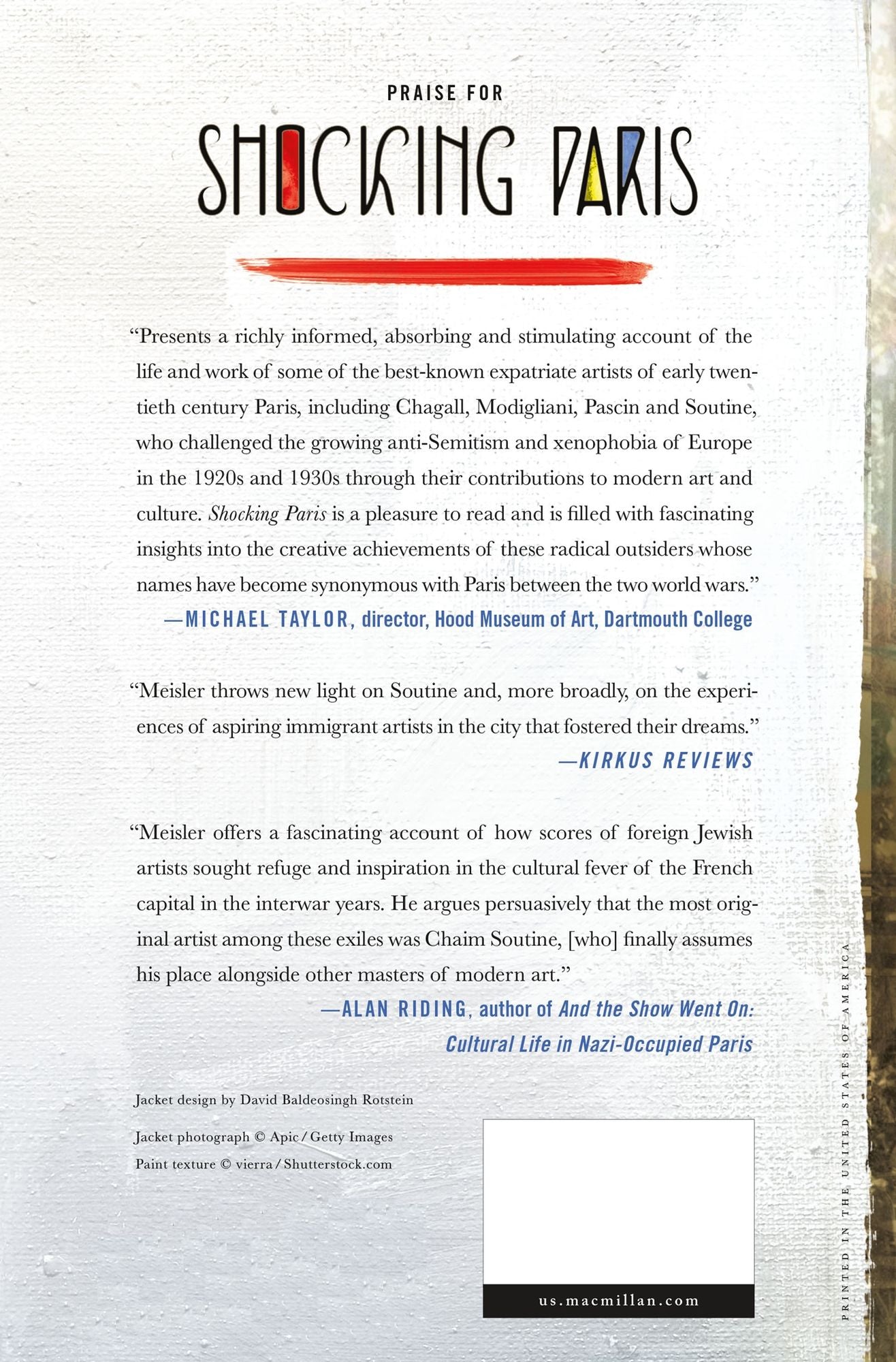 Shocking Paris: Soutine, Chagall and the Outsiders of Montparnasse
