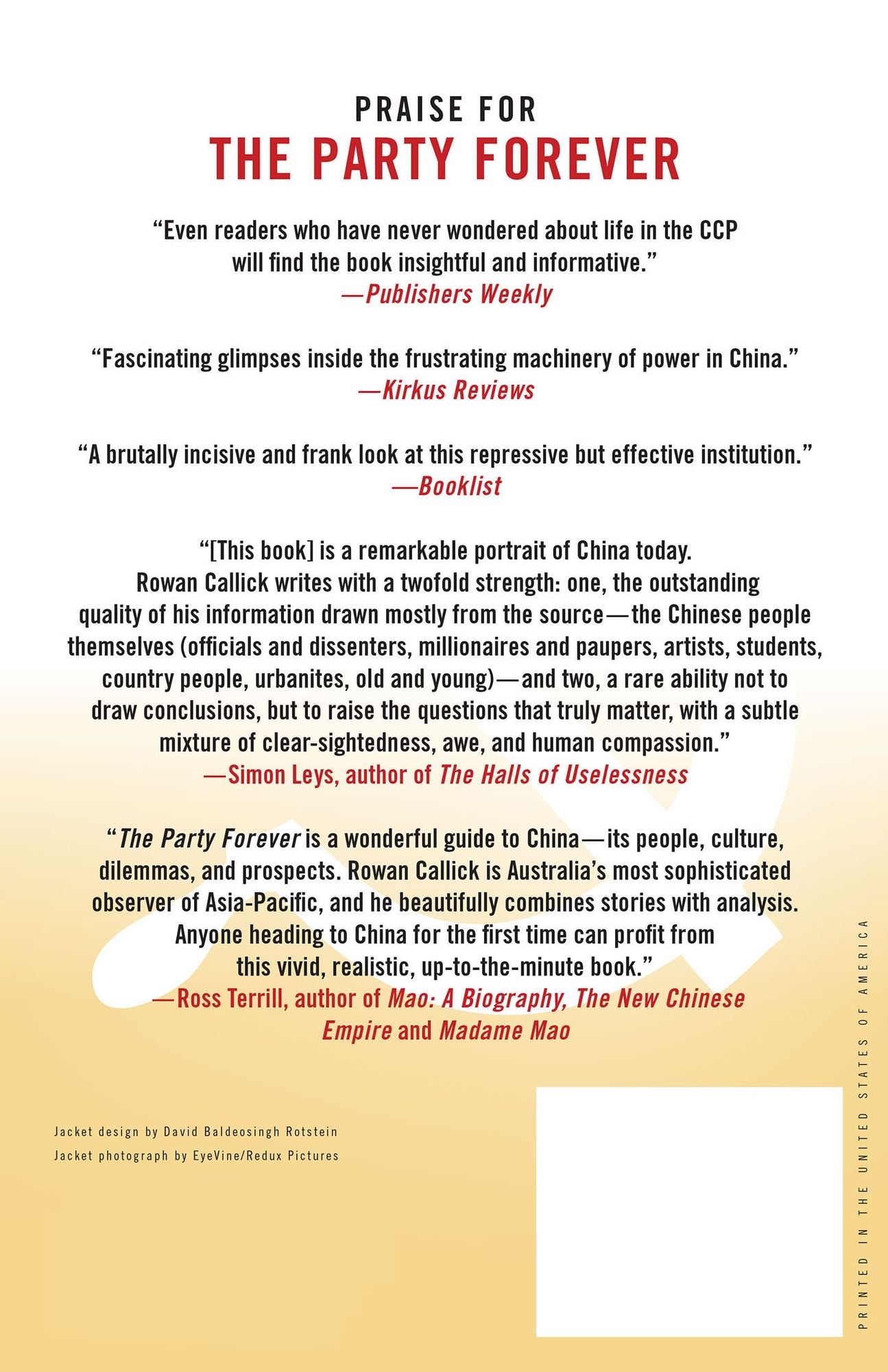 The Party Forever: Inside China's Modern Communist Elite