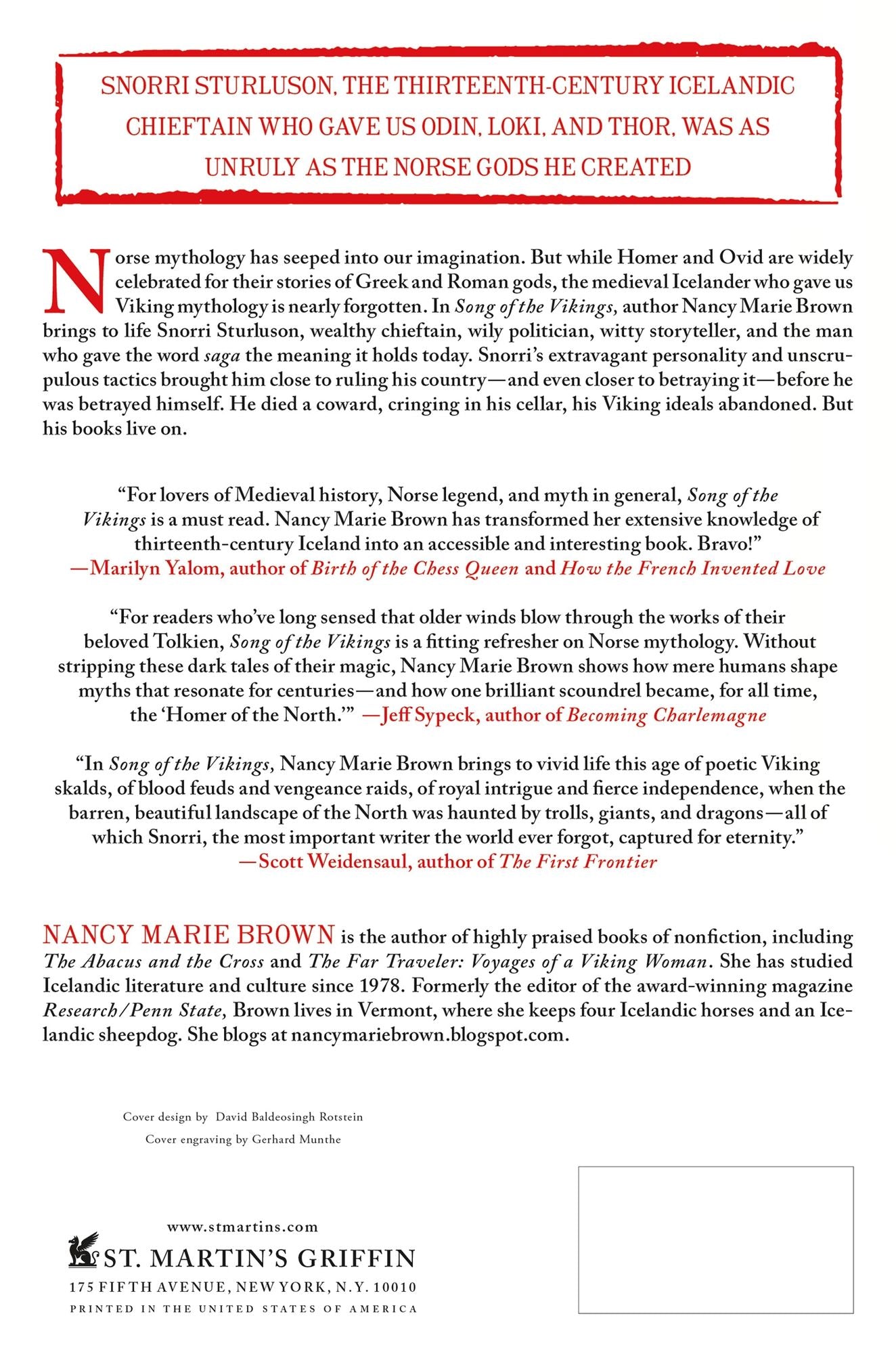 Song of the Vikings: Snorri and the Making of Norse Myths
