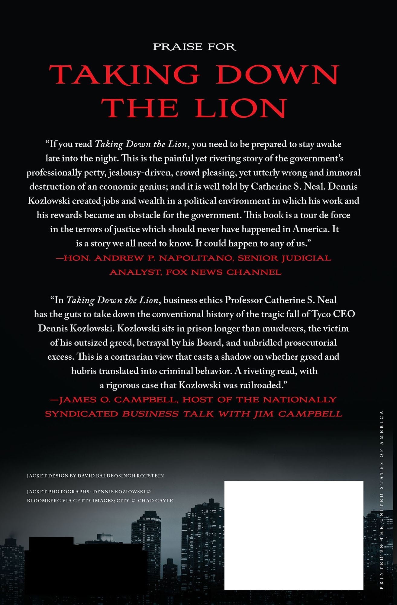 Taking Down the Lion: The Triumphant Rise and Tragic Fall of Tyco's Dennis Kozlowski
