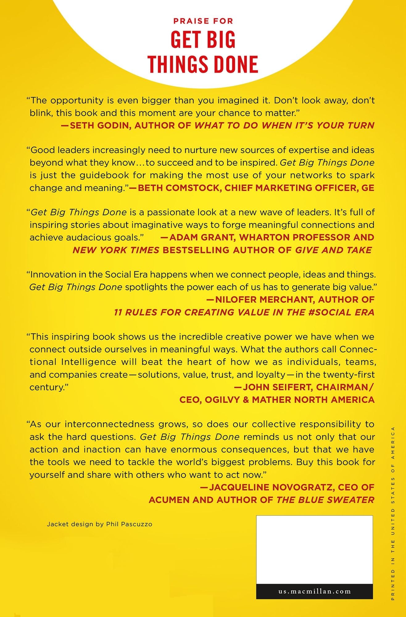 Get Big Things Done: The Power of Connectional Intelligence