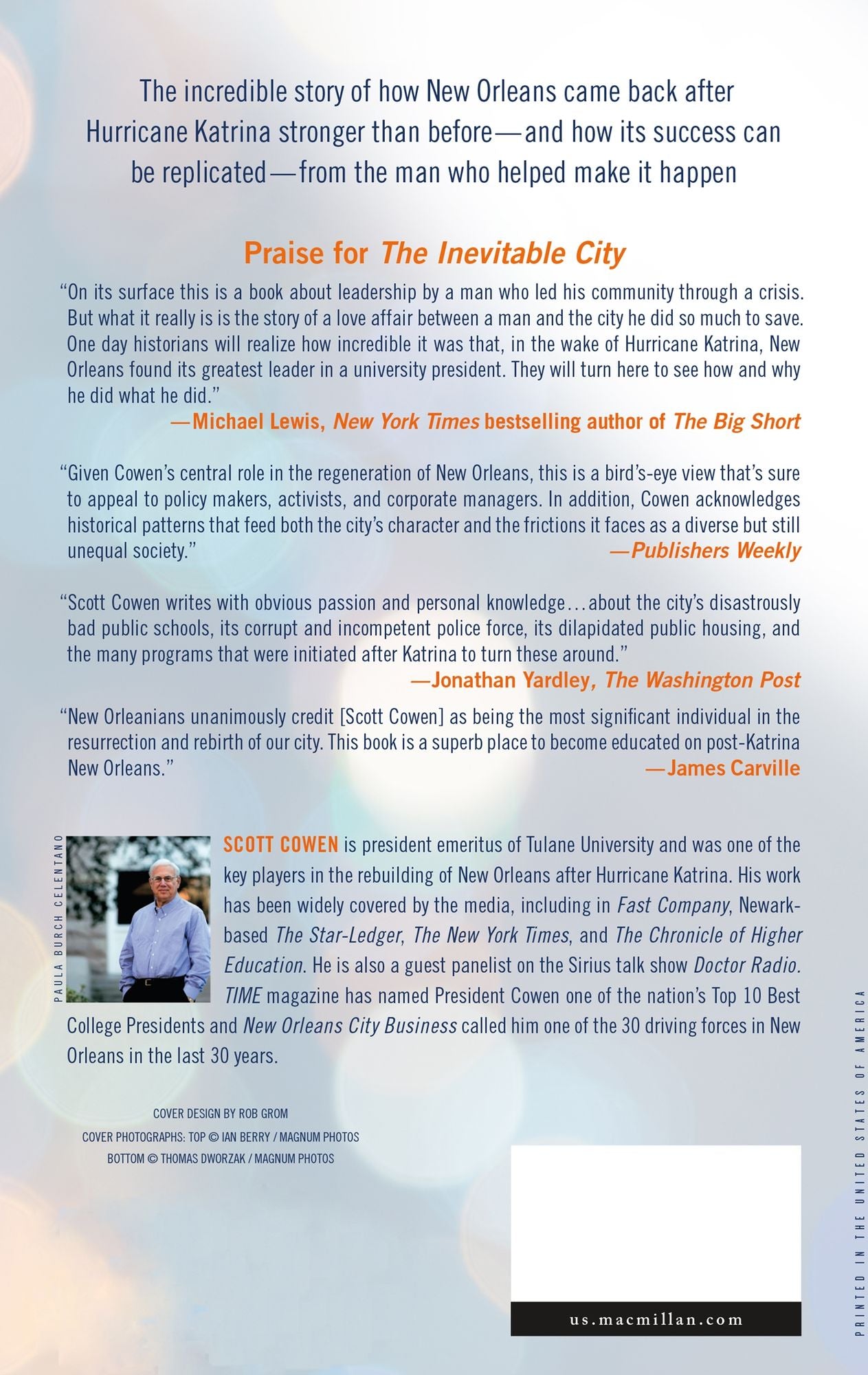 The Inevitable City: Hurricane Katrina, New Orleans, and 10 Principles of Crisis Leadership