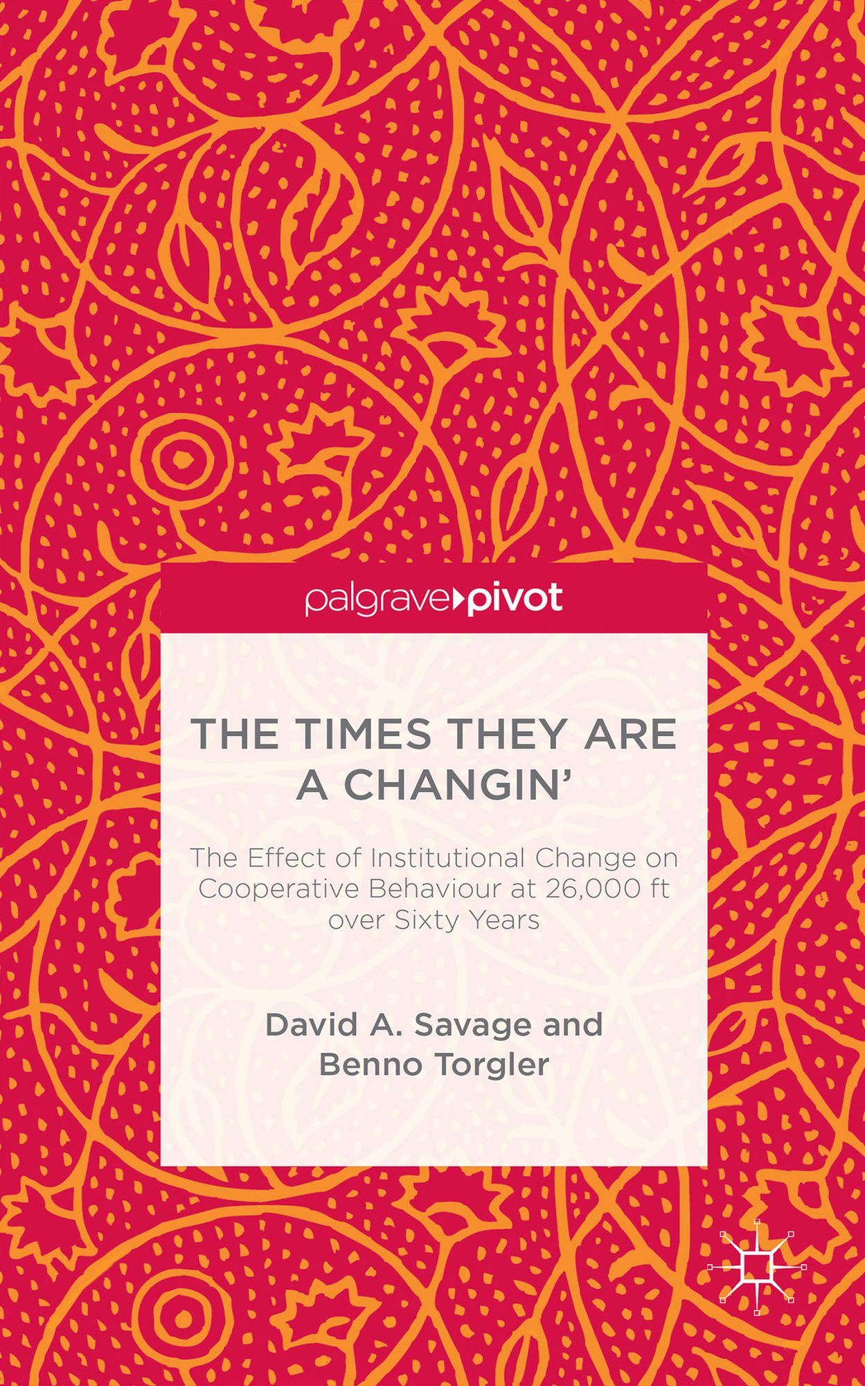 The Times They Are A Changin': The Effect of Institutional Change on Cooperative Behaviour at 26,000ft over Sixty Years