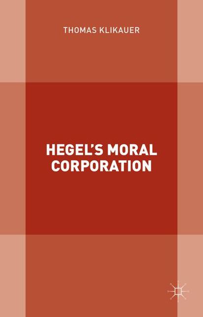Hegel's Moral Corporation