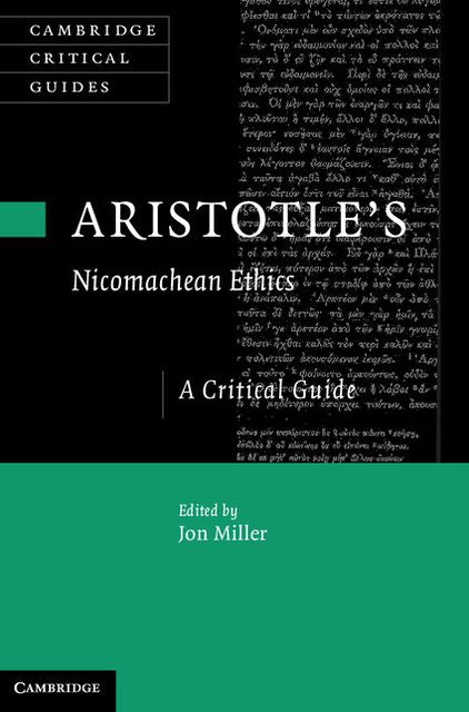 Aristotle's Nicomachean Ethics: A Critical Guide