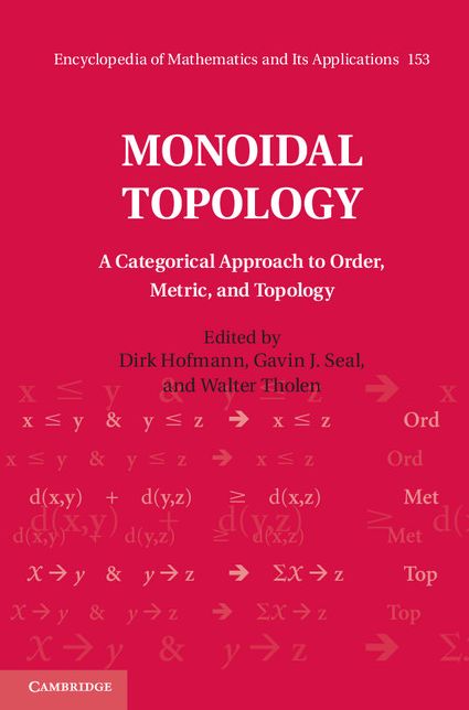 Monoidal Topology: A Categorical Approach to Order, Metric, and Topology