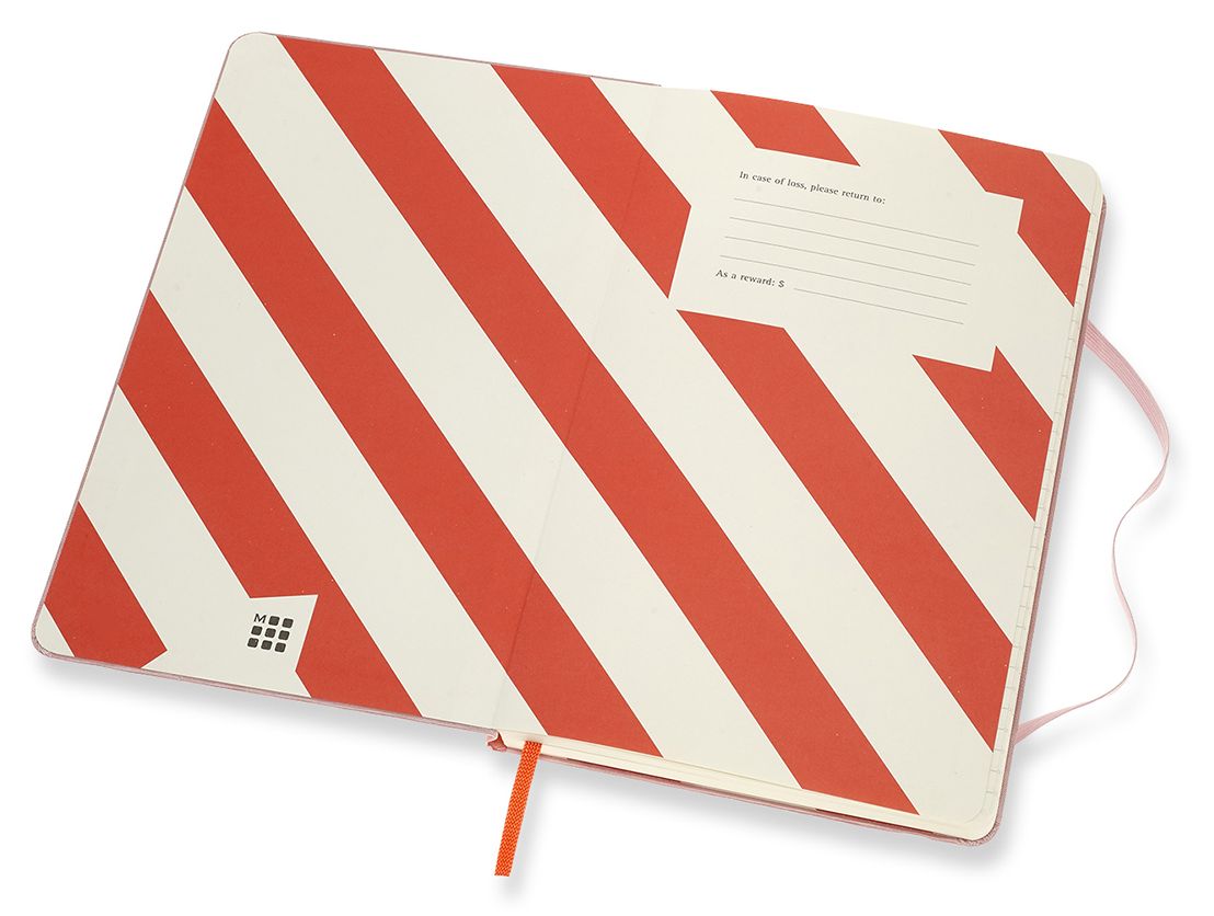 Moleskine Rolling Stones Notebook, Large, Ruled, Pink : Includes Stickers