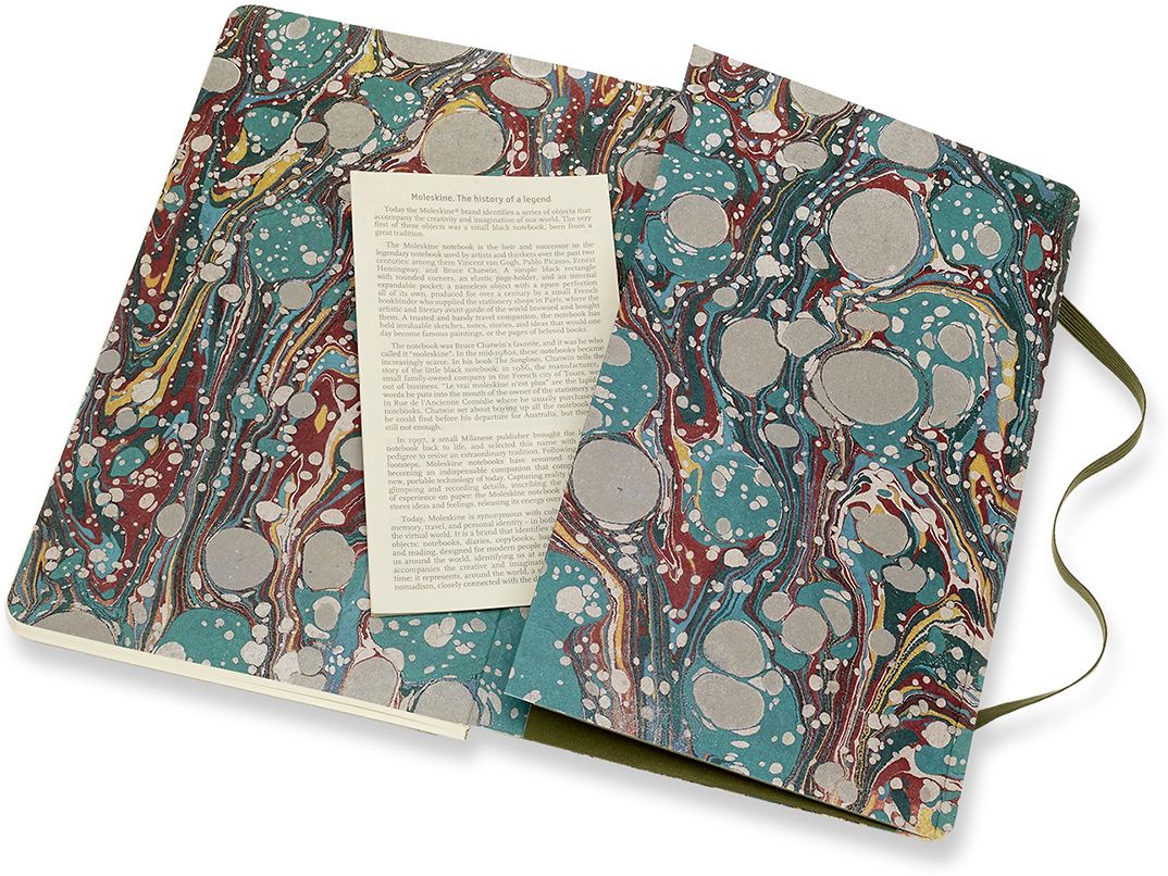 Moleskine Limited Collection Time Notebook, Large, Ruled, Green