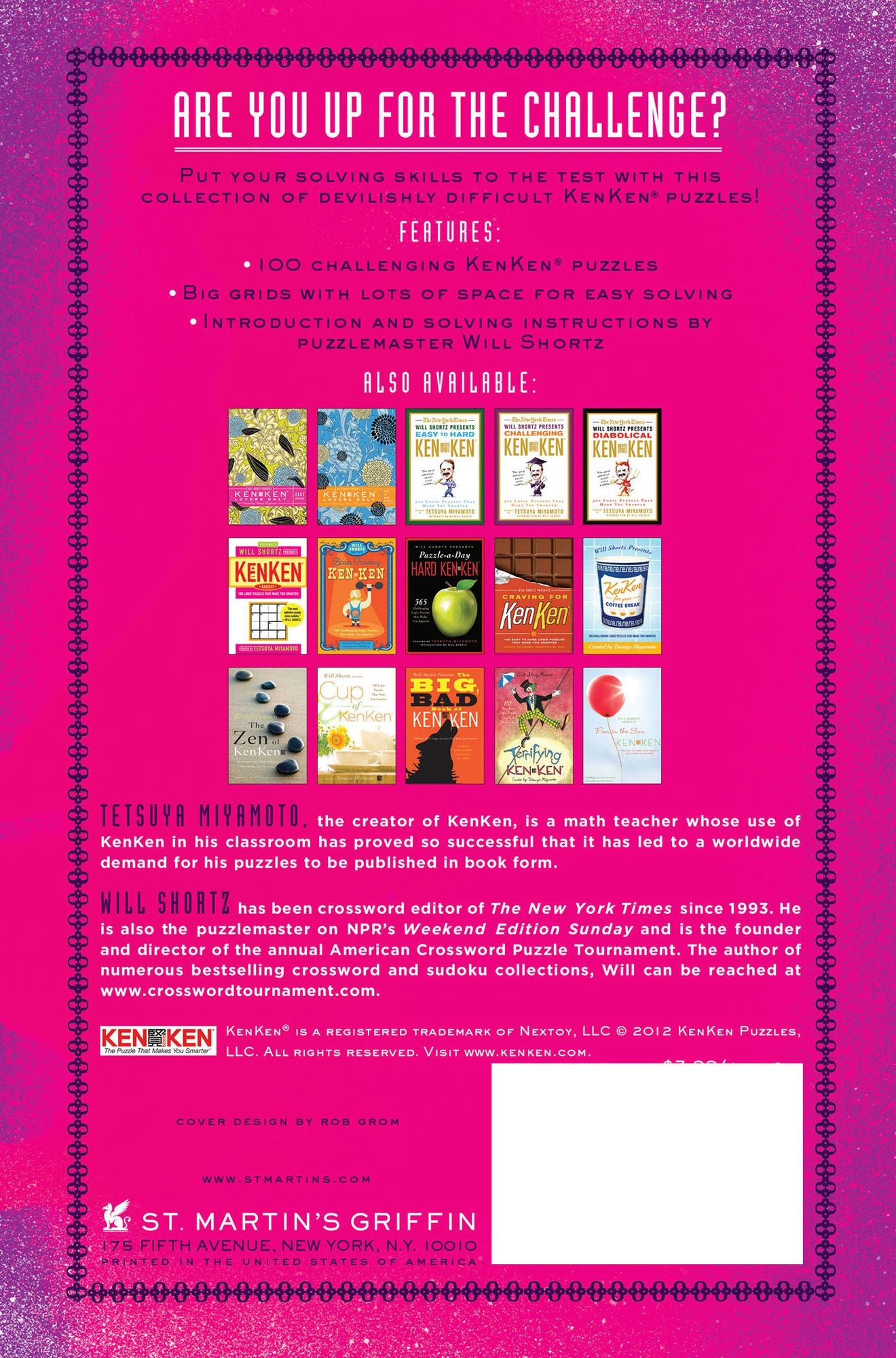 Will Shortz Presents The Dangerous Book of KenKen: 100 Very Hard Logic Puzzles That Make You Smarter