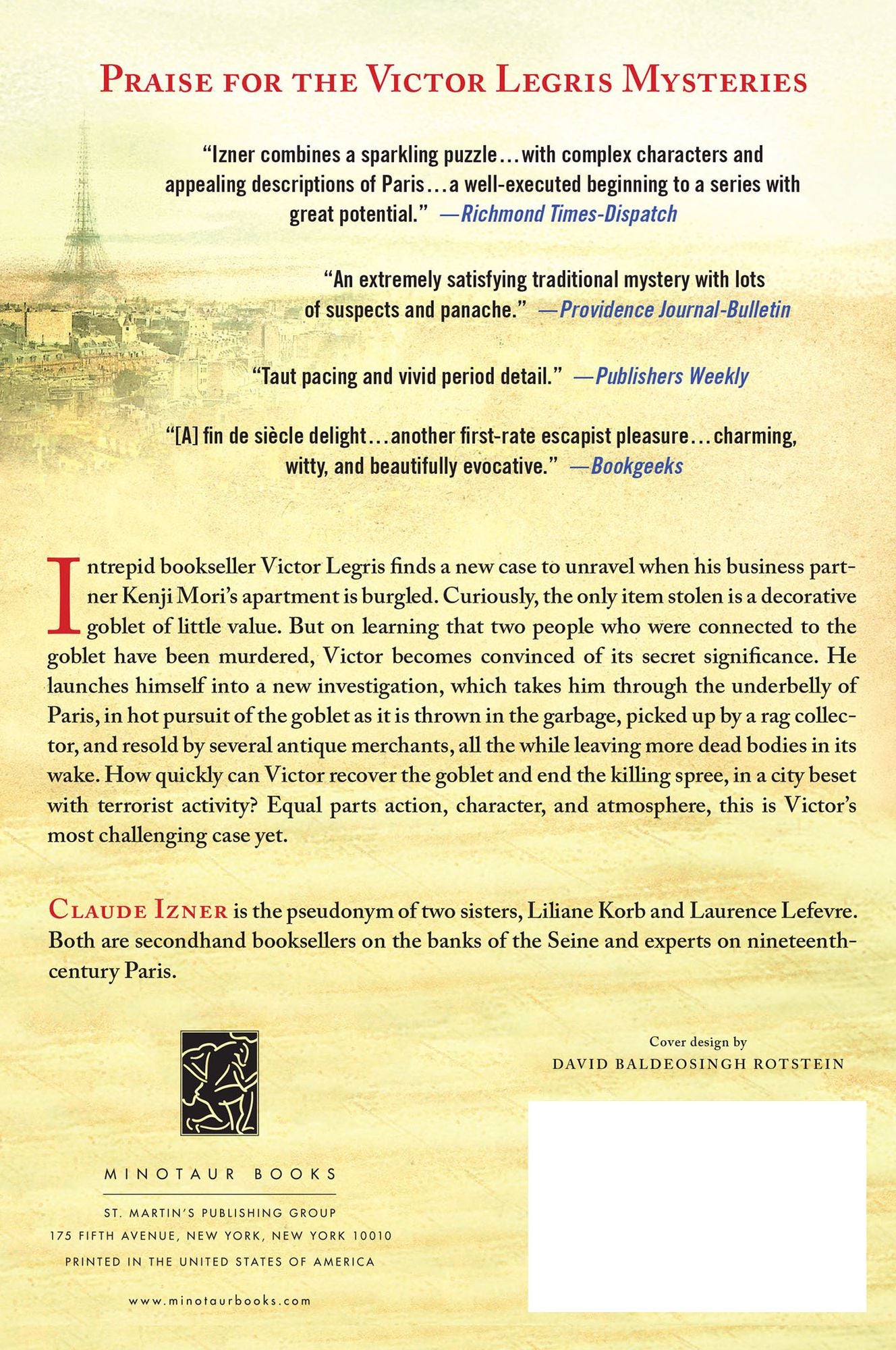 The Assassin in the Marais: A Victor Legris Mystery