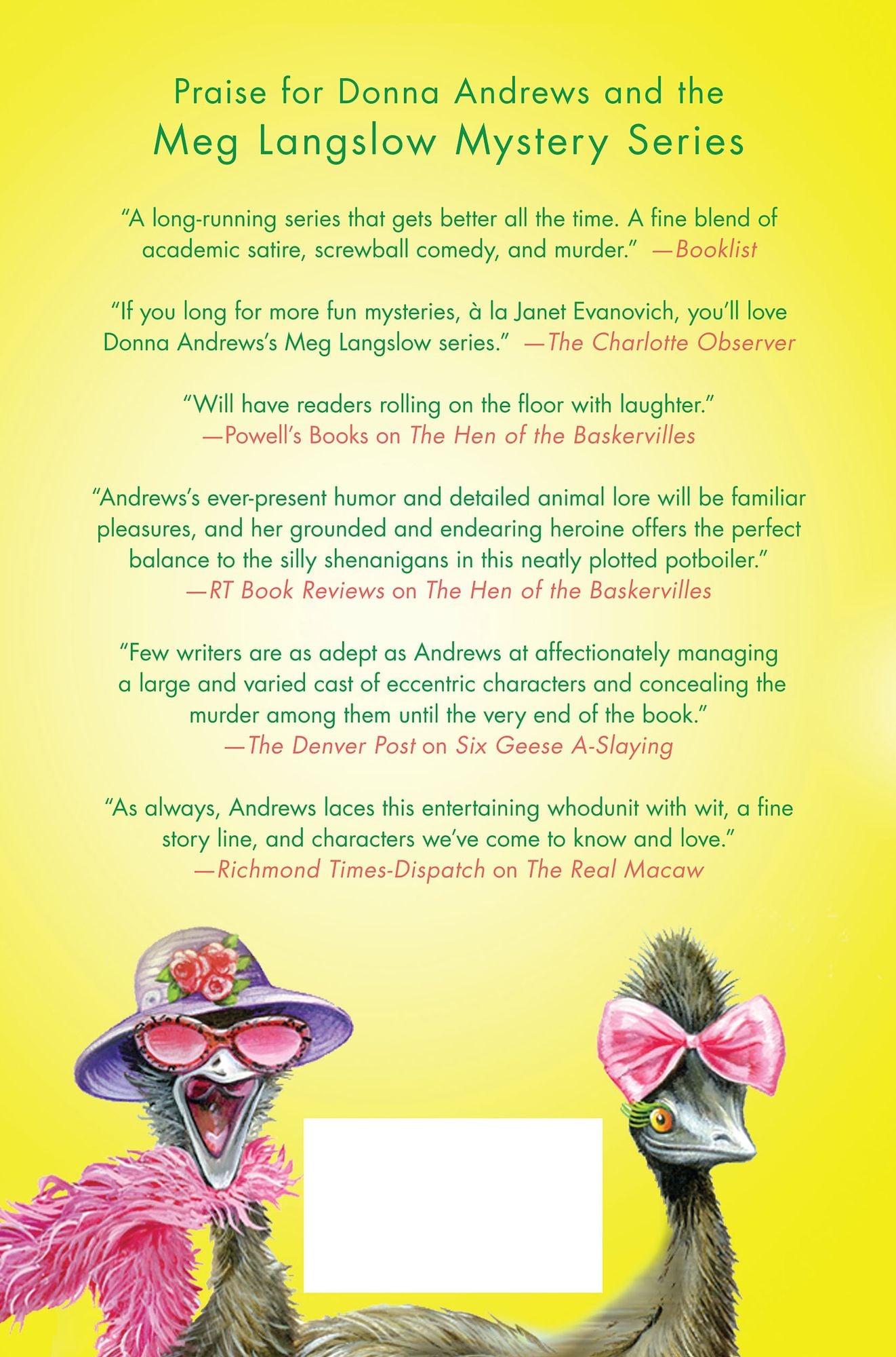 The Good, the Bad, and the Emus (Meg Langslow Series #17)