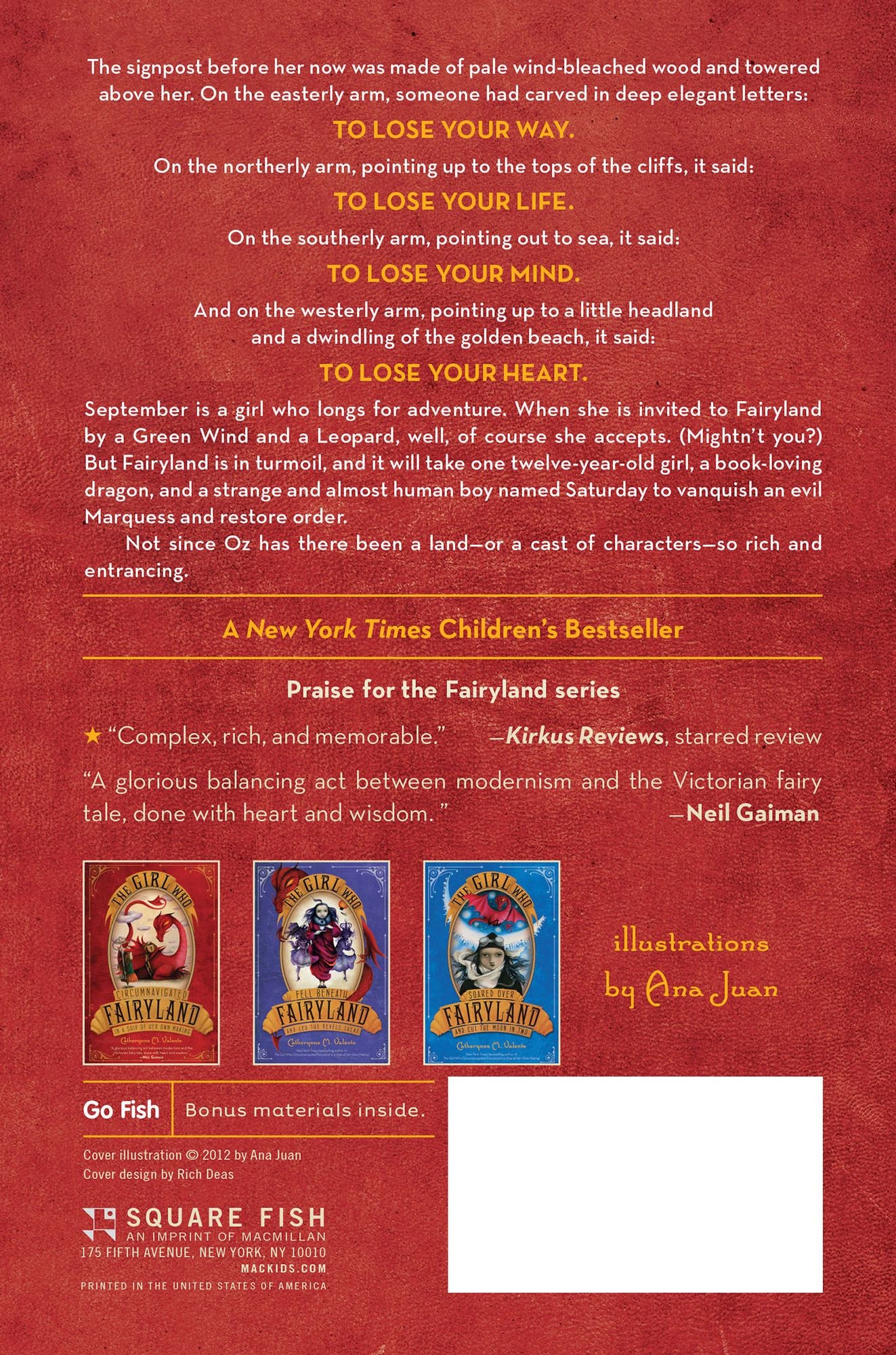 The Girl Who Circumnavigated Fairyland in a Ship of Her Own Making (Fairyland Series #1)